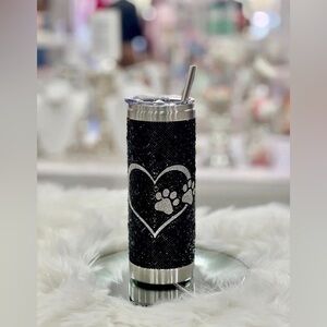 Jacquline Kent Diamonds In The Ruff Paw Print Tumbler